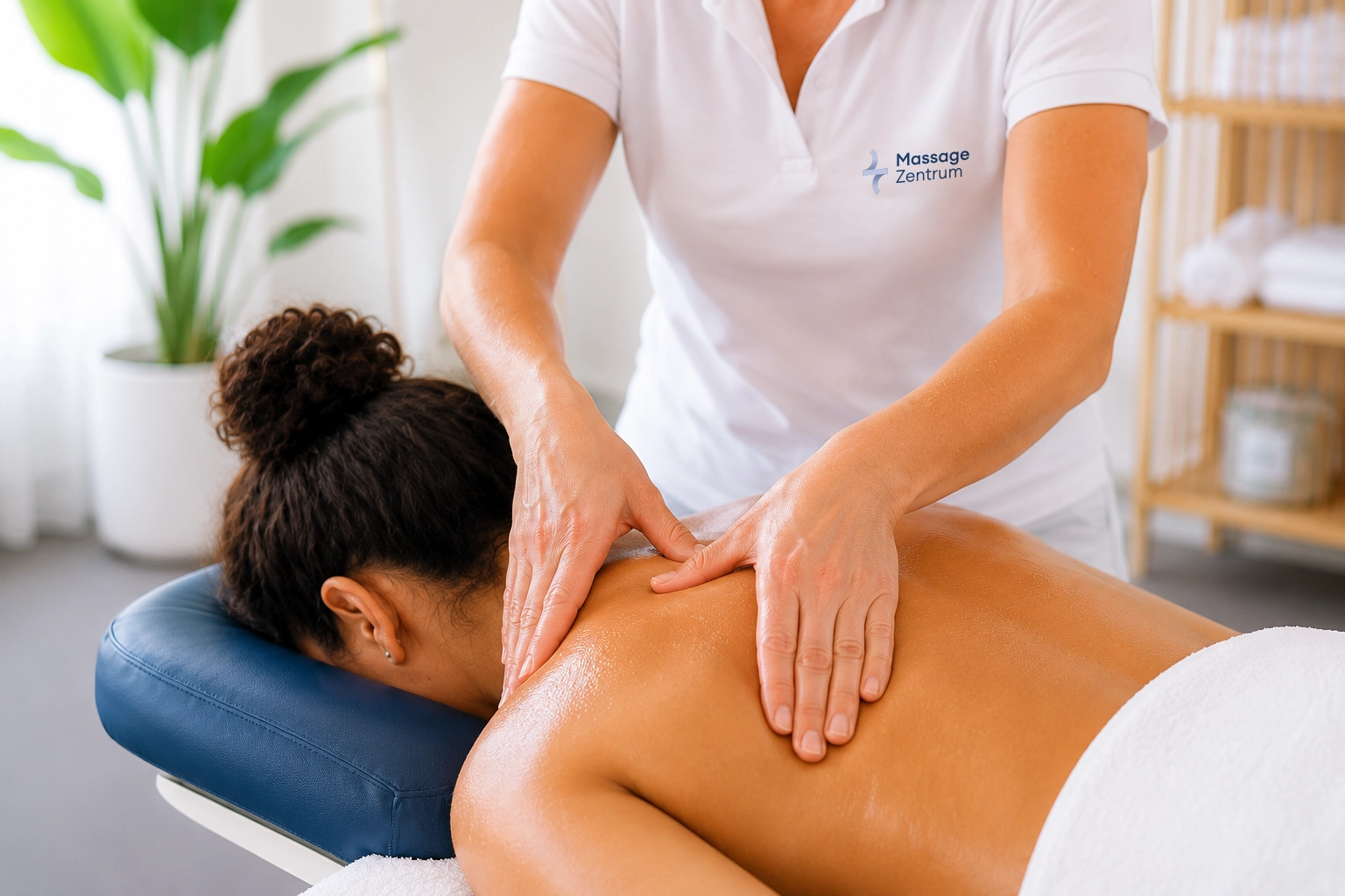 Klassische Nacken- und Rückenmassage im Massage Zentrum Suhr – Muskulatur lösen und entspannen